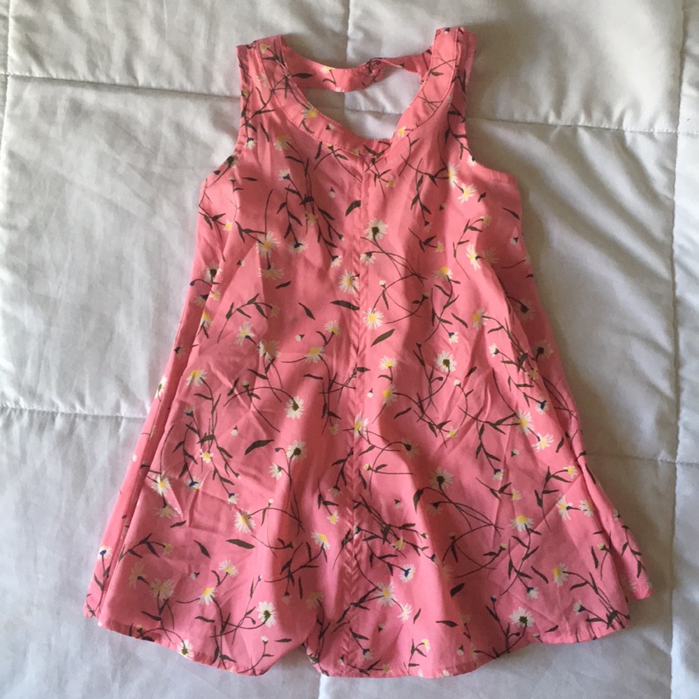 Pink Floral Swing Dress